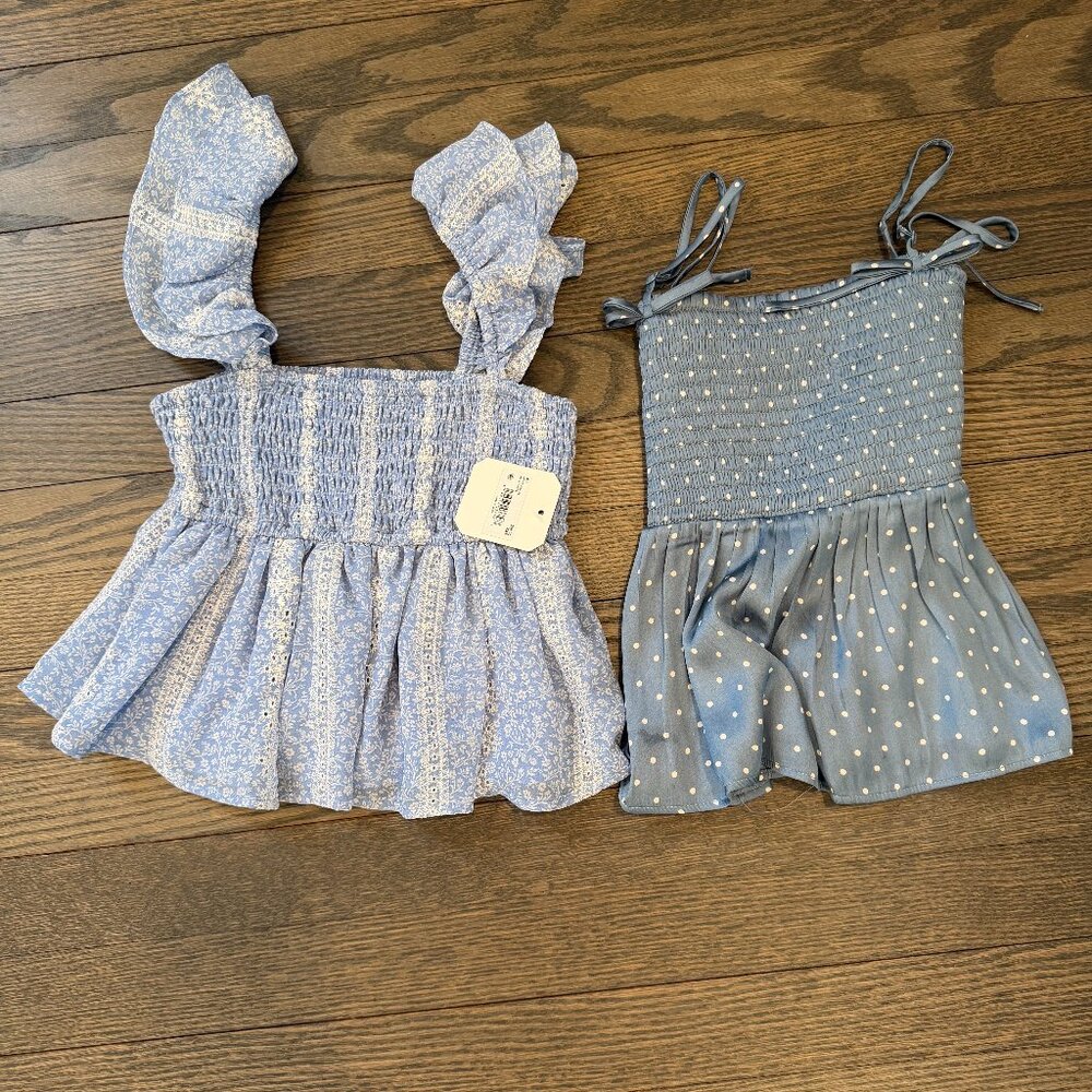 ruffled babydoll tank tops